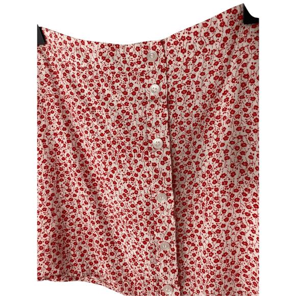 Anna Grace Y2K Printed Mon Cheri Floral Cherry Girl CMini Skirt - Picture 2 of 5